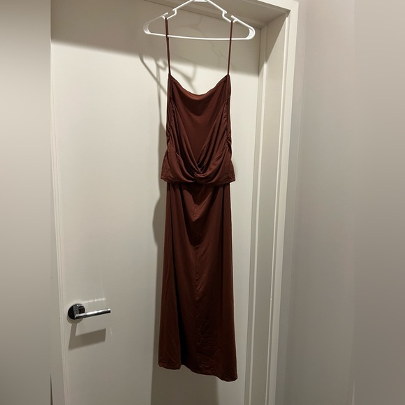 Reformation Hex Chestnut Strappy Dress - Picture 7 of 8